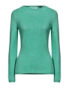 Rossopuro Woman Sweater Green Size 6 Cotton