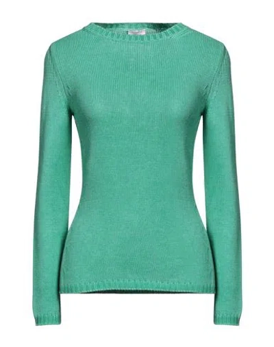 Rossopuro Woman Sweater Green Size 6 Cotton