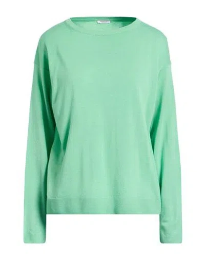 Rossopuro Woman Sweater Green Size S Wool, Silk, Cashmere
