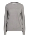 Rossopuro Woman Sweater Grey Size 3 Cotton