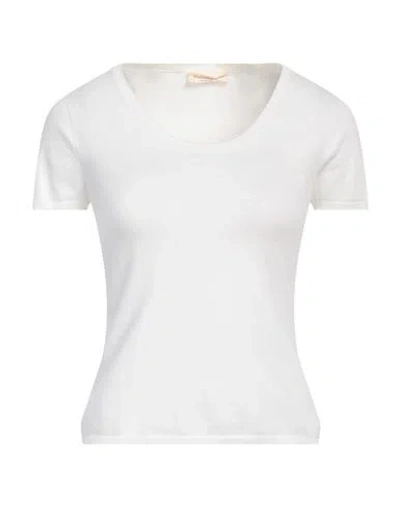 Rossopuro Woman Sweater Ivory Size 6 Cotton, Polyester In White