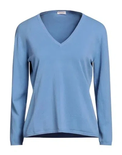 Rossopuro Woman Sweater Light Blue Size 14 Cotton