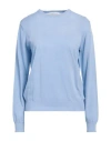Rossopuro Woman Sweater Light Blue Size 4 Cotton