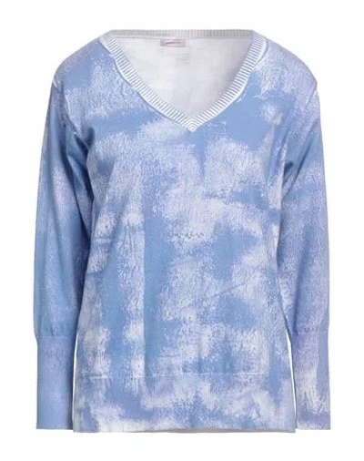 Rossopuro Woman Sweater Light Blue Size S Cotton