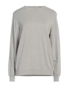 Rossopuro Woman Sweater Light Grey Size 12 Cotton