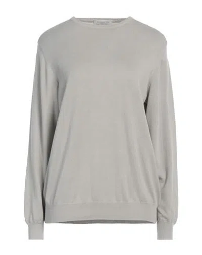 Rossopuro Woman Sweater Light Grey Size 12 Cotton