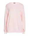 Rossopuro Woman Sweater Light Pink Size 14 Cotton