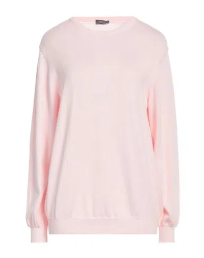 Rossopuro Woman Sweater Light Pink Size 14 Cotton