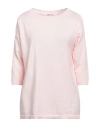 Rossopuro Woman Sweater Light Pink Size S Cotton