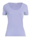 Rossopuro Woman Sweater Lilac Size 10 Cotton, Polyester In Purple