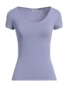 Rossopuro Woman Sweater Lilac Size 4 Cotton, Polyester