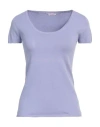 Rossopuro Woman Sweater Lilac Size 10 Cotton, Polyester In Purple
