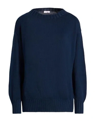 Rossopuro Woman Sweater Midnight Blue Size M Cotton