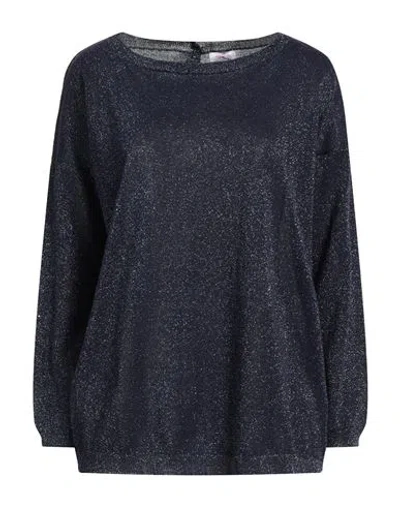Rossopuro Woman Sweater Midnight Blue Size S Viscose, Polyamide, Metallic Fiber