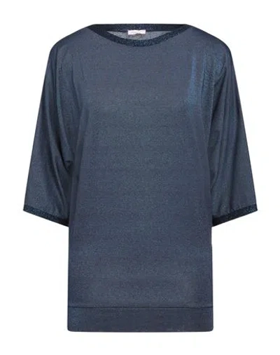 Rossopuro Woman Sweater Midnight Blue Size S Viscose, Polyester, Polyamide, Elastane