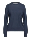 Rossopuro Woman Sweater Navy Size 3 Cotton In Navy