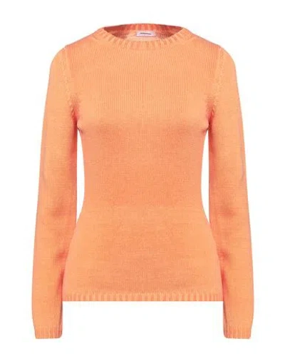Rossopuro Woman Sweater Orange Size 12 Cotton