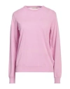 Rossopuro Woman Sweater Pink Size 4 Cotton