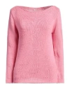 Rossopuro Woman Sweater Pink Size S Cotton