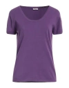 Rossopuro Woman Sweater Purple Size 12 Cotton, Polyester
