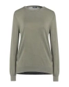 Rossopuro Woman Sweater Sage Green Size 10 Cotton In Sage Green