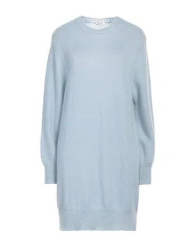 Rossopuro Woman Sweater Sky Blue Size Xl Mohair Wool, Polyamide, Wool