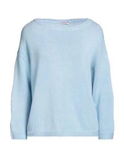 Rossopuro Woman Sweater Sky Blue Size Xs Cotton
