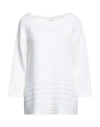 Rossopuro Woman Sweater White Size 6 Cotton In White