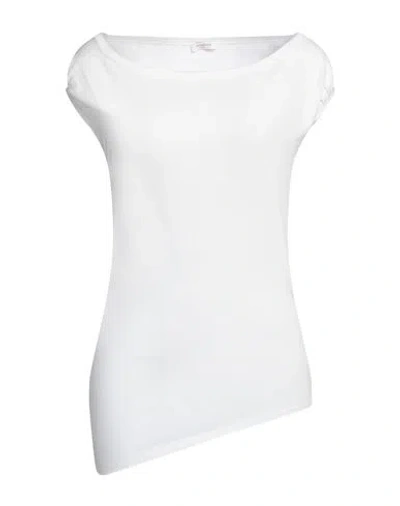 Rossopuro Woman Sweater White Size 6 Cotton, Polyester