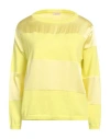 Rossopuro Woman Sweater Yellow Size Xs Cotton