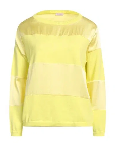 Rossopuro Woman Sweater Yellow Size Xs Cotton