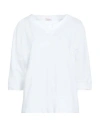 Rossopuro Woman Sweatshirt White Size M Cotton In White