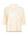 Rossopuro Woman T-shirt Apricot Size M Cotton In Orange