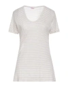 Rossopuro Woman T-shirt Beige Size Xl Cotton In Beige