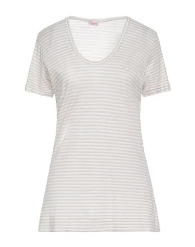 Rossopuro Woman T-shirt Beige Size Xl Cotton