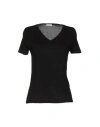 Rossopuro Woman T-shirt Black Size Xl Modal, Polyamide