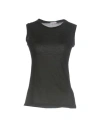 Rossopuro Woman T-shirt Black Size M Modal, Polyamide