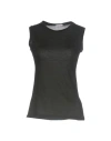 Rossopuro Woman T-shirt Black Size L Modal, Polyamide