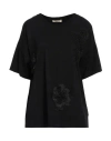 Rossopuro Woman T-shirt Black Size S Cotton