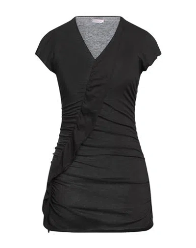 Rossopuro Woman T-shirt Black Size S Cotton