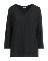 Rossopuro Woman T-shirt Black Size Xl Cotton