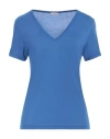 Rossopuro Woman T-shirt Blue Size M Modal, Polyamide In Blue