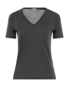 Rossopuro Woman T-shirt Lead Size Xs Modal, Polyamide In Grey