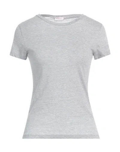 Rossopuro Woman T-shirt Light Grey Size 12 Cotton In Gray