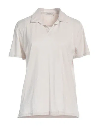 Rossopuro Woman T-shirt Light Grey Size 7 Cotton