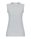 Rossopuro Woman T-shirt Light Grey Size M Modal, Polyamide