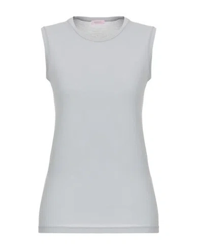 Rossopuro Woman T-shirt Light Grey Size M Modal, Polyamide