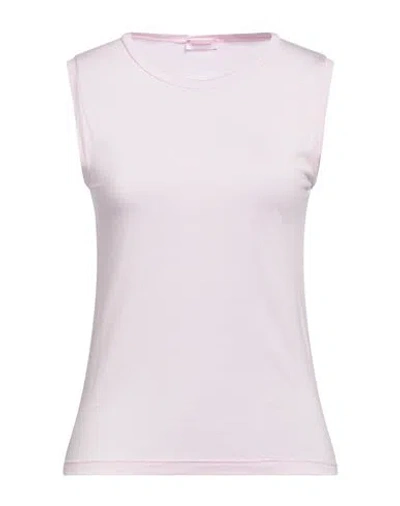 Rossopuro Woman T-shirt Light Pink Size M Modal, Polyamide
