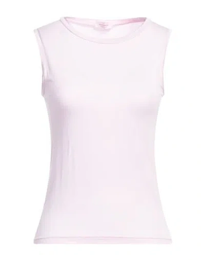 Rossopuro Woman T-shirt Light Pink Size S Modal, Polyamide