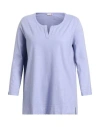 Rossopuro Woman T-shirt Lilac Size L Cotton In Purple